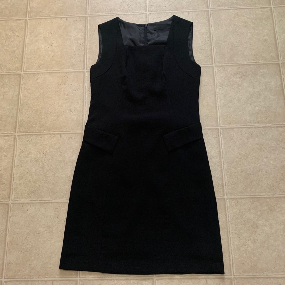 All black sleeveless dress